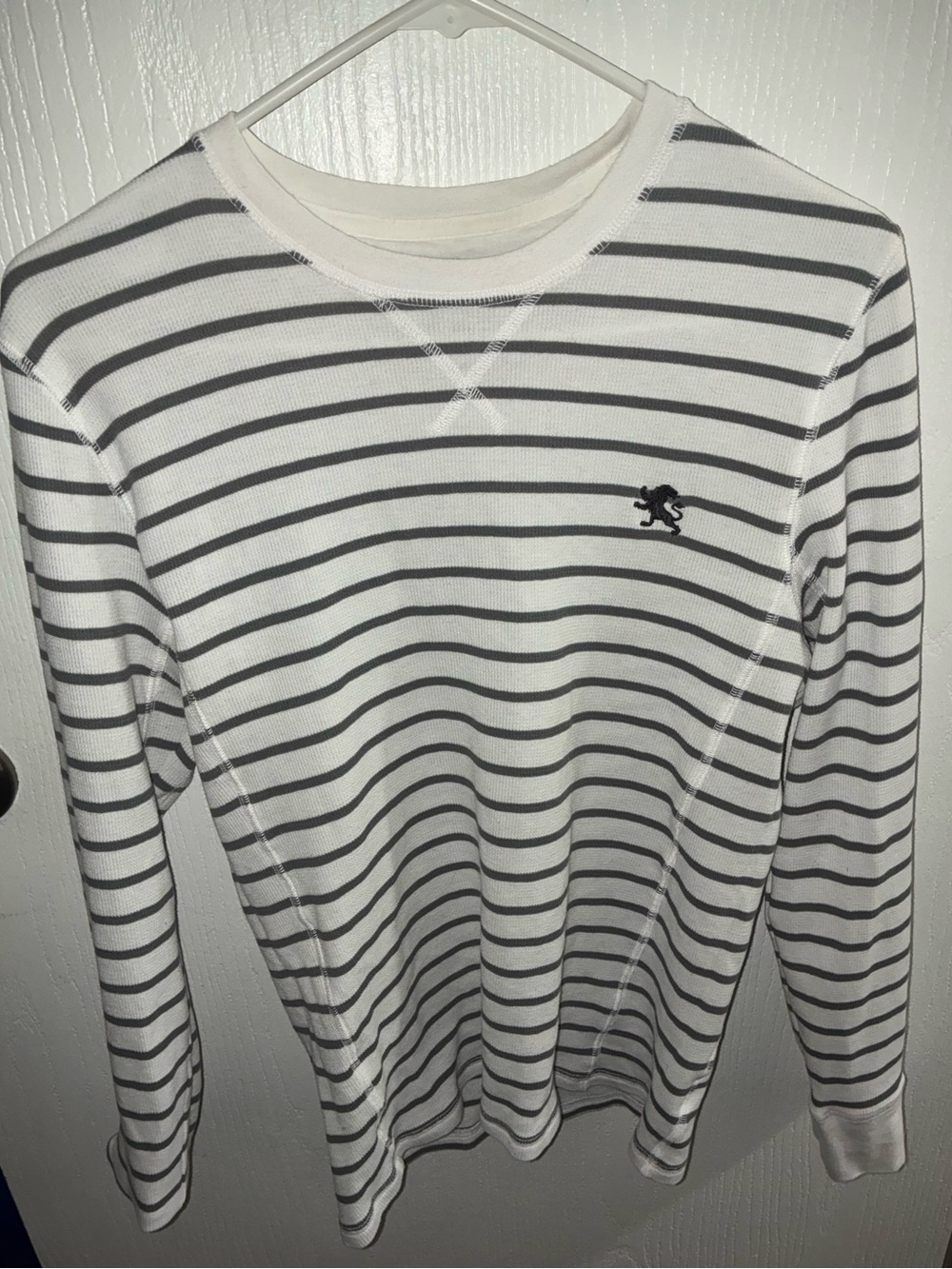 Express men’s striped long sleeve shirt in size M.